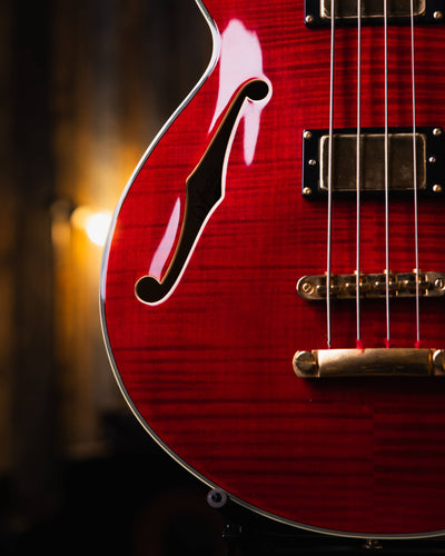 D'Angelico EX-Bass Trans Cherry Red 2015 - Bajo Eléctrico