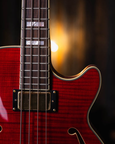 D'Angelico EX-Bass Trans Cherry Red 2015 - Bajo Eléctrico