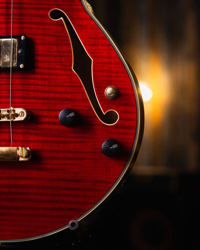 D'Angelico EX-Bass Trans Cherry Red 2015 - Bajo Eléctrico