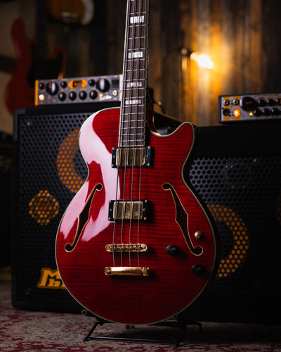 D'Angelico EX-Bass Trans Cherry Red 2015 - Bajo Eléctrico