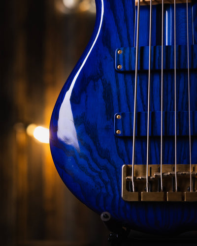 F Bass BN5 Transparent Blue 2017 - Bajo Eléctrico