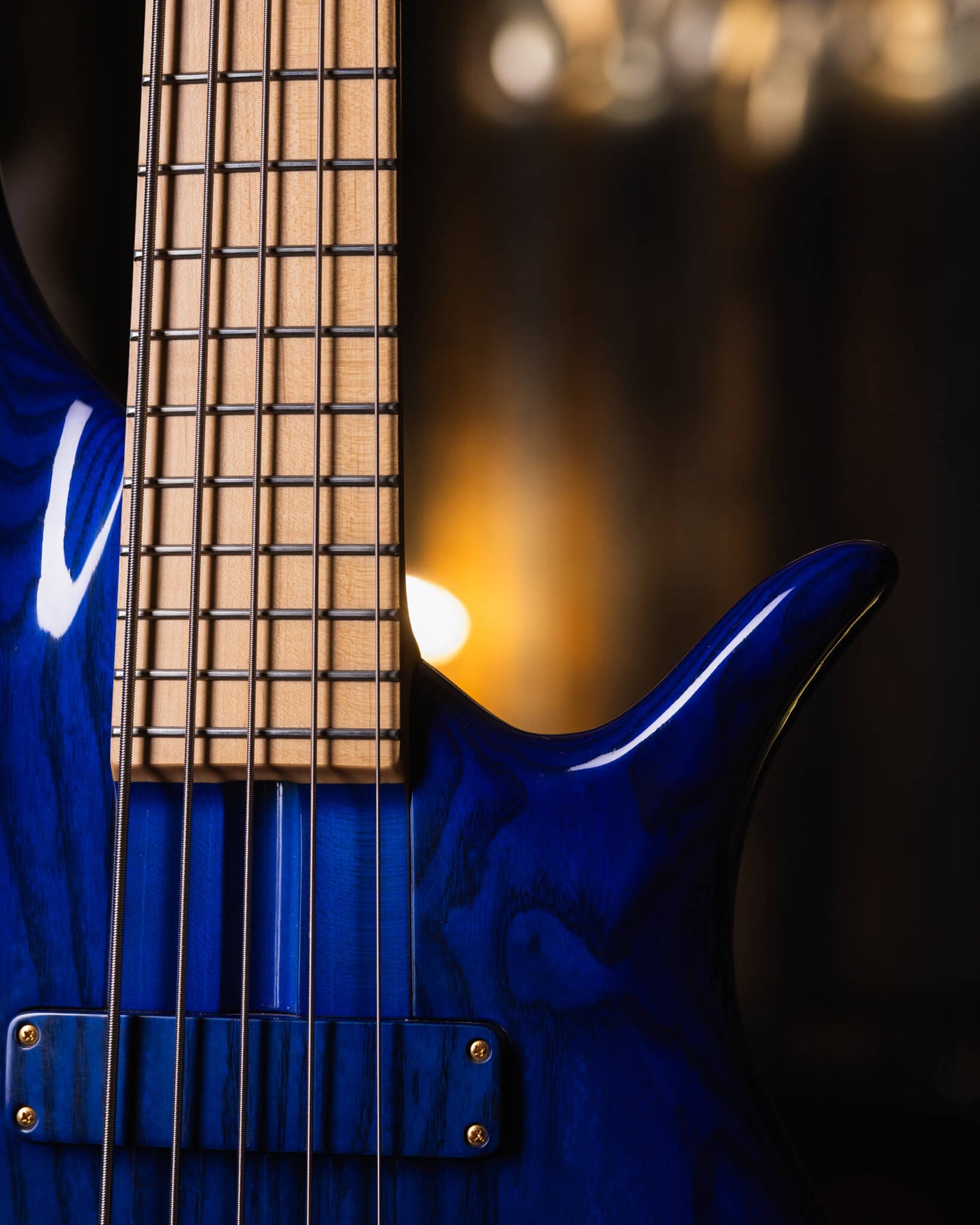 F Bass BN5 Transparent Blue 2017 - Bajo Eléctrico