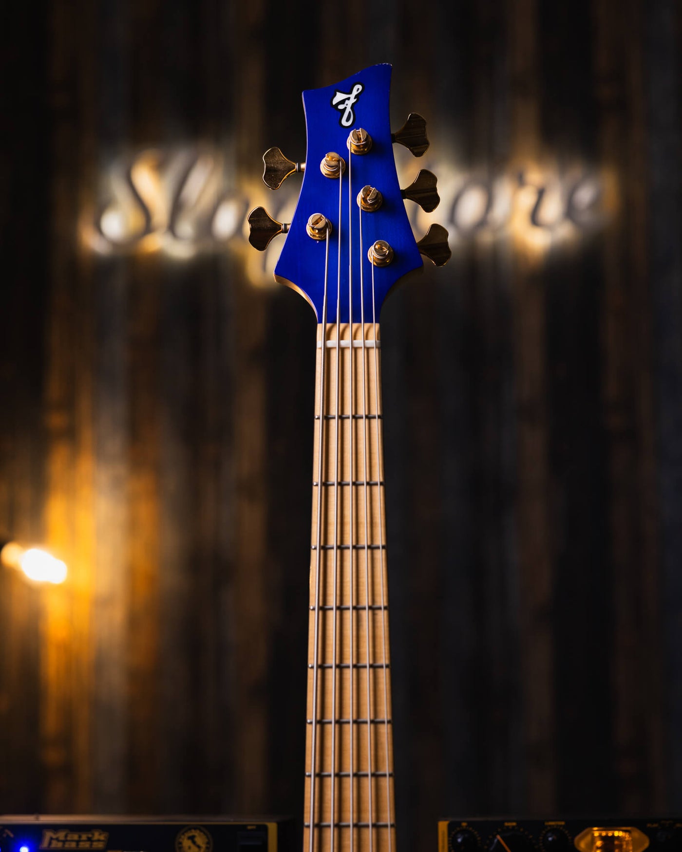 F Bass BN5 Transparent Blue 2017 - Bajo Eléctrico