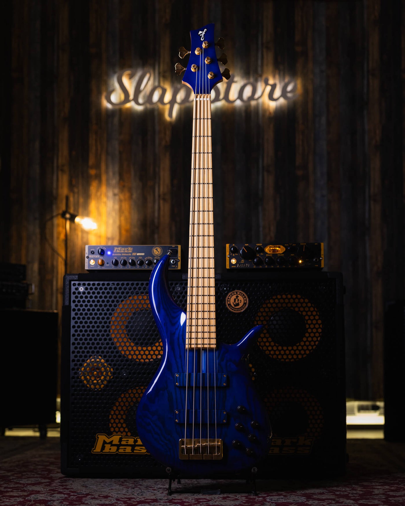 F Bass BN5 Transparent Blue 2017 - Bajo Eléctrico