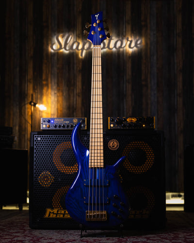 F Bass BN5 Transparent Blue 2017 - Bajo Eléctrico