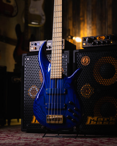 F Bass BN5 Transparent Blue 2017 - Bajo Eléctrico