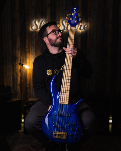 F Bass BN5 Transparent Blue 2017 - Bajo Eléctrico
