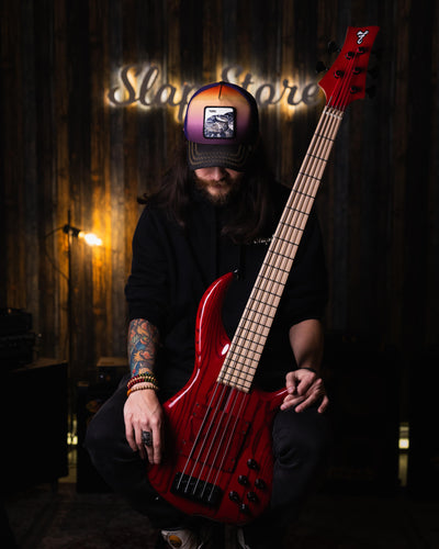 F Bass BN5 Transparent Red 2020 - Bajo Eléctrico