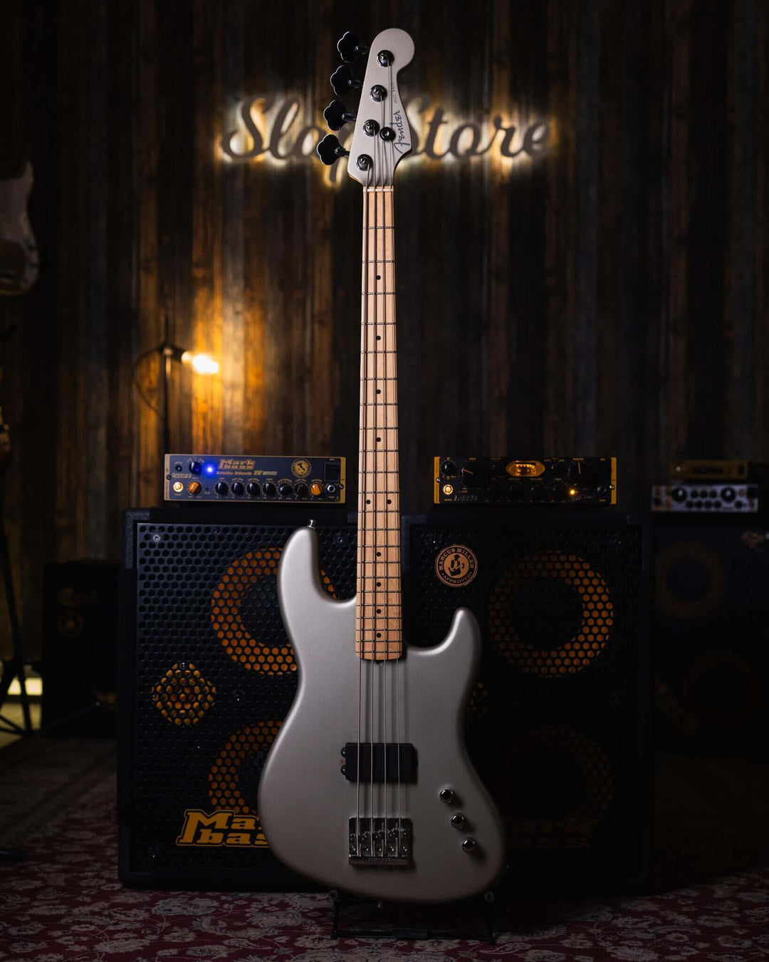 Fender Flea Signature Active Satin Inca Silver 2018 - Bajo