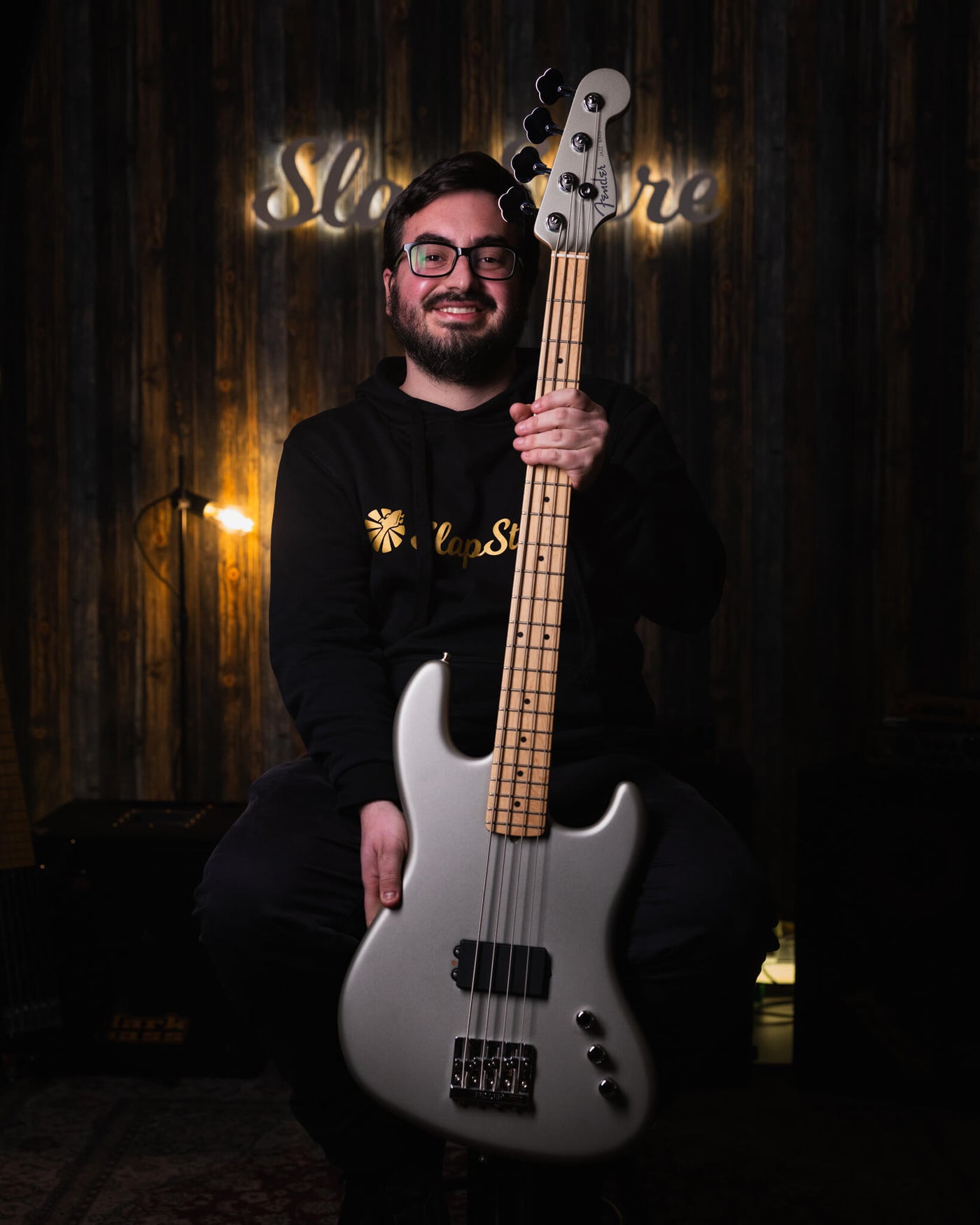 Fender Flea Signature Active Satin Inca Silver 2018 - Bajo Eléctrico