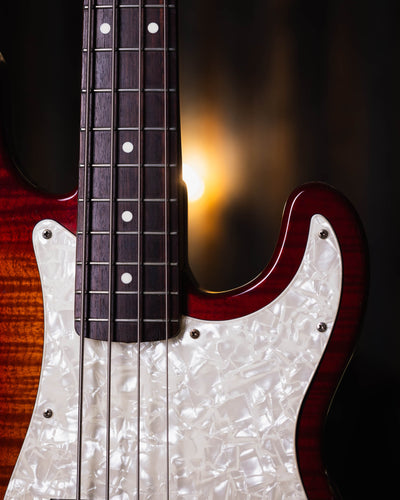 Fender Precision Foto Flame MIJ Cherry Burst (Aguilar Hot Pickups) '96 - Bajo Eléctrico