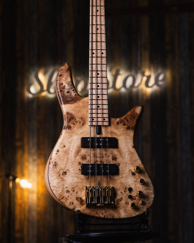 Fodera Emperor 4 Standard Special Poplar Burl End-2024 - Bajo Eléctrico