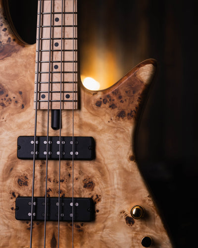 Fodera Emperor 4 Standard Special Poplar Burl End-2024 - Bajo Eléctrico