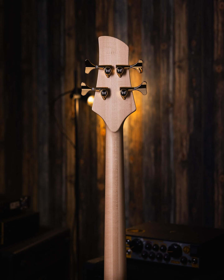 Fodera Emperor 4 Standard Special Poplar Burl End-2024 - Bajo Eléctrico | Cuerpo • Modelo: Emperor 4 Standard Special• Madera: Alder • Top: Poplar Burl• Terminación: Satin Brazo • Madera: 3 Piezas de Hard-Rock Maple• Perfil: Standard • Terminación: Satin