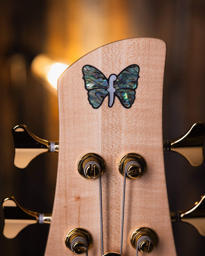 Fodera Emperor 4 Standard Special Poplar Burl End-2024 - Bajo Eléctrico | Cuerpo • Modelo: Emperor 4 Standard Special• Madera: Alder • Top: Poplar Burl• Terminación: Satin Brazo • Madera: 3 Piezas de Hard-Rock Maple• Perfil: Standard • Terminación: Satin