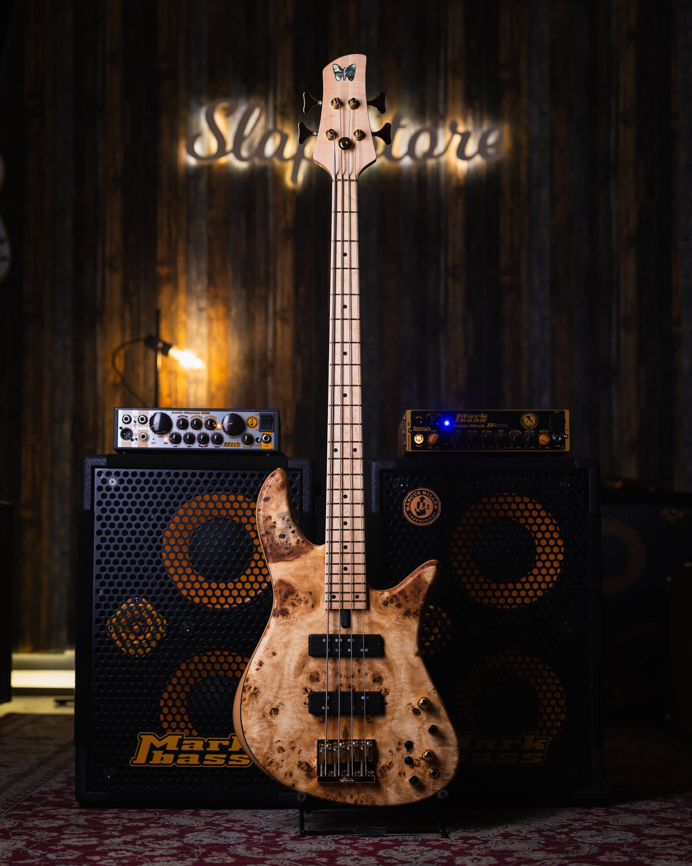 Fodera Emperor 4 Standard Special Poplar Burl End-2024 - Bajo Eléctrico