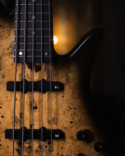 Fodera Emperor 5 Deluxe Chestnut Burl '95 - Bajo Eléctrico