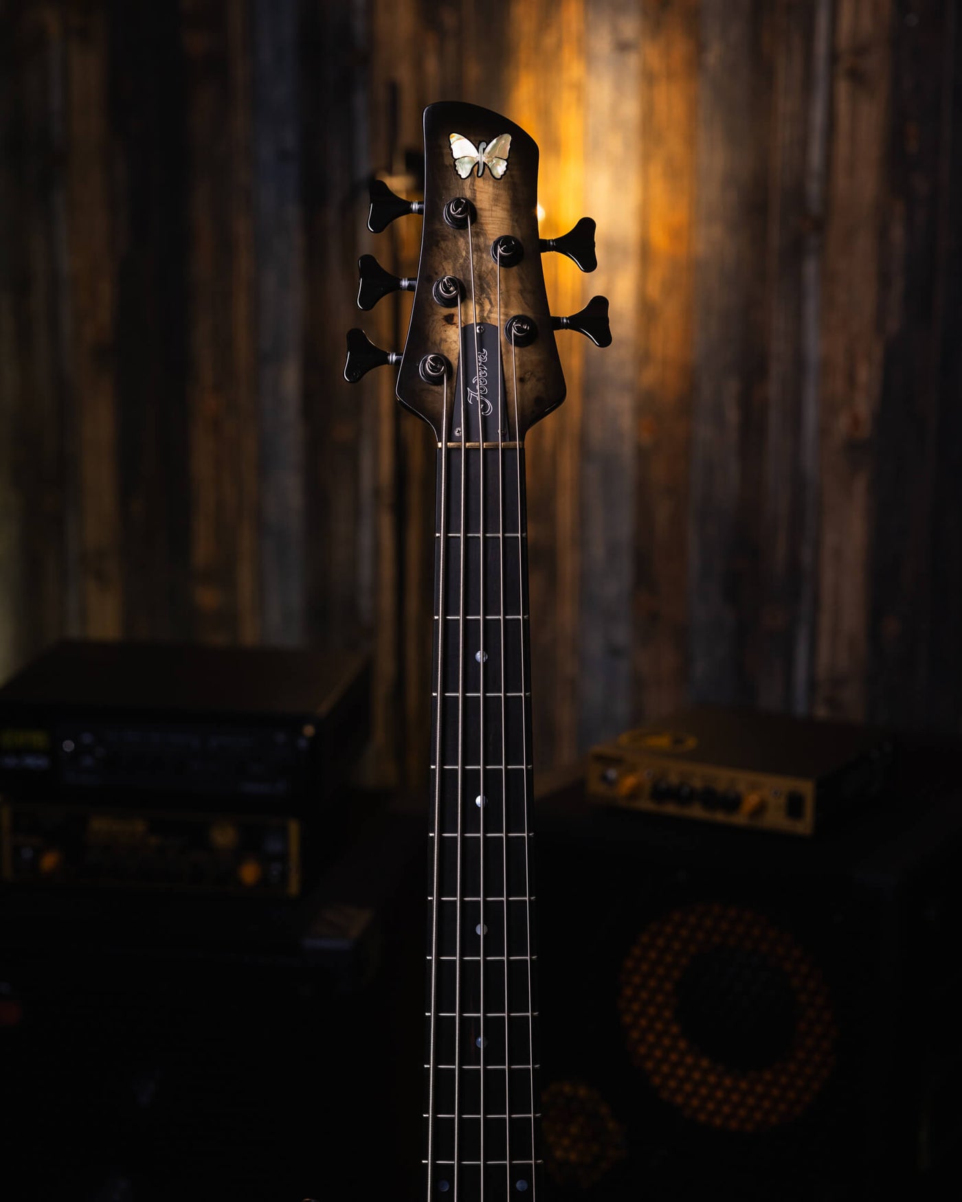 Fodera Emperor 5 Deluxe Chestnut Burl '95 - Bajo Eléctrico