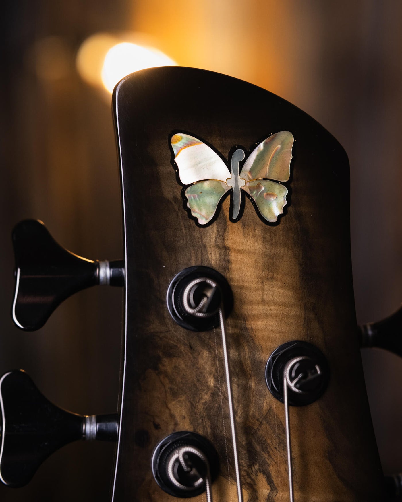 Fodera Emperor 5 Deluxe Chestnut Burl '95 - Bajo Eléctrico