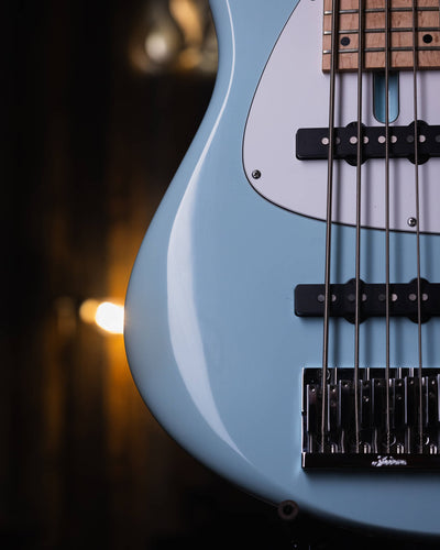 Fodera Emperor 5 Standard J Classic Sonic Blue 2018 - Bajo Eléctrico