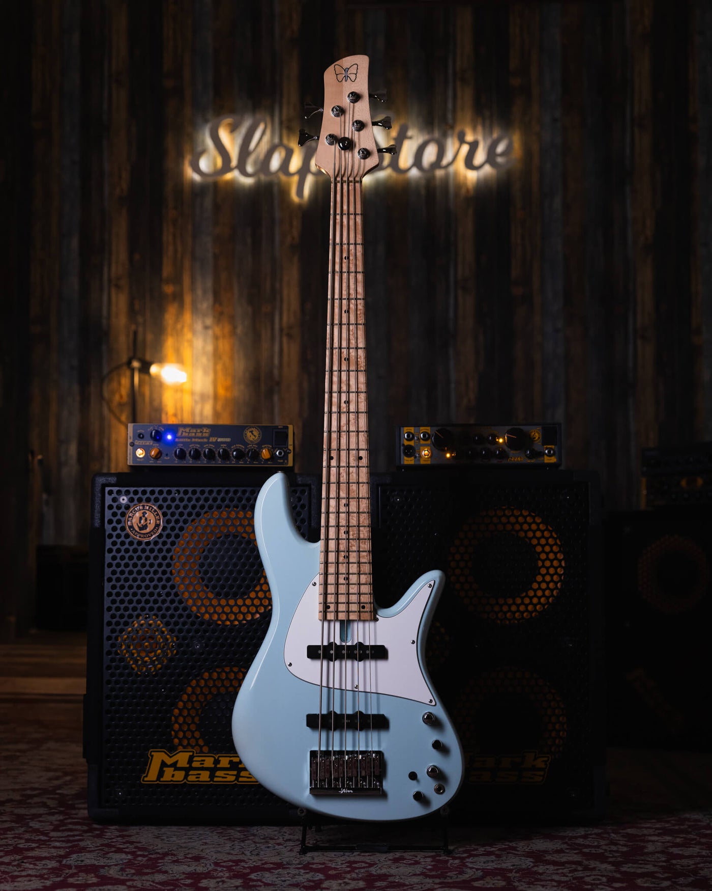 Fodera Emperor 5 Standard J Classic Sonic Blue 2018 - Bajo Eléctrico