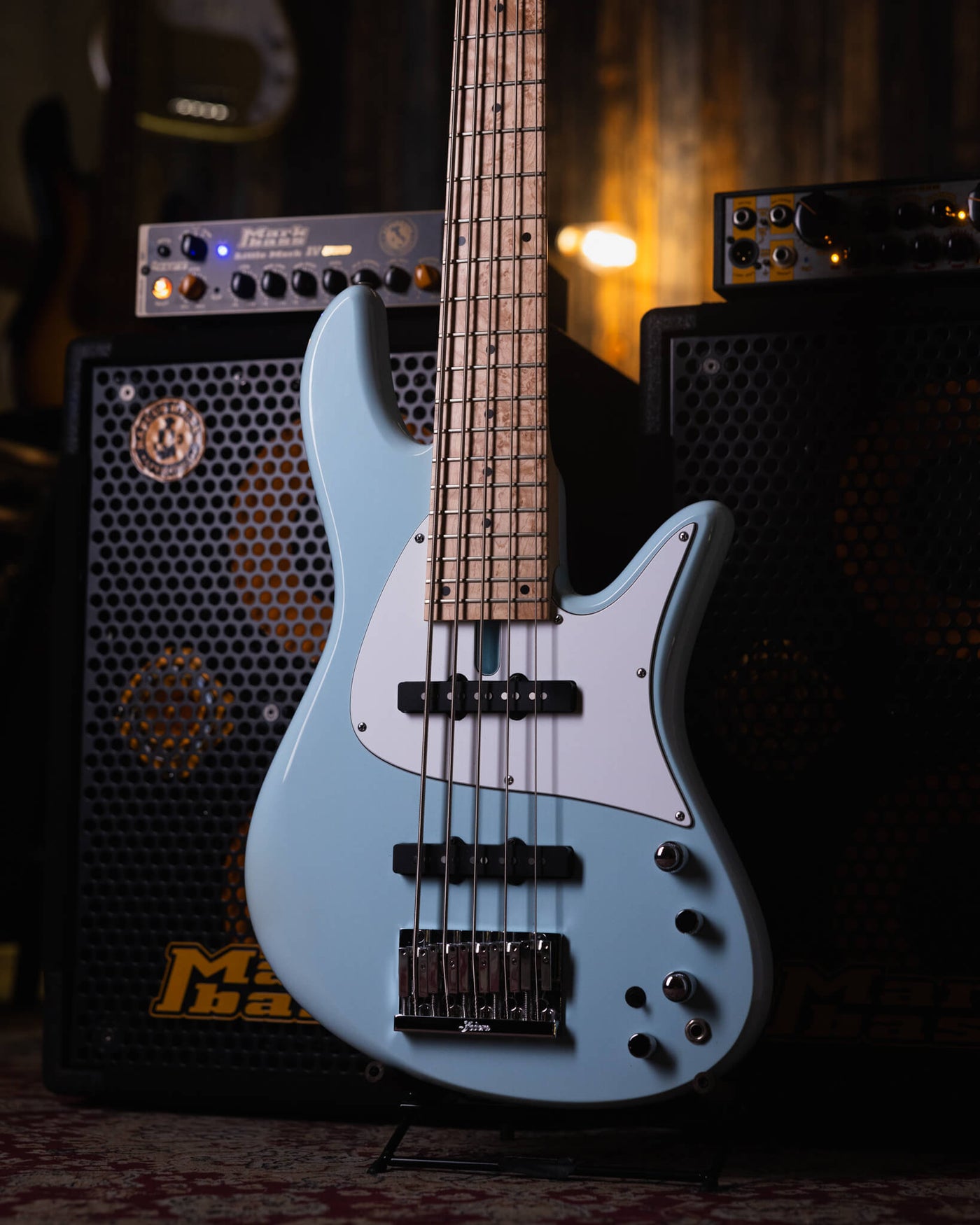 Fodera Emperor 5 Standard J Classic Sonic Blue 2018 - Bajo Eléctrico