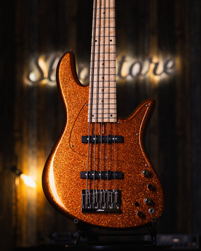 Fodera Emperor 5 J Classic Orange Sparkle 2019 - Bajo Eléctrico