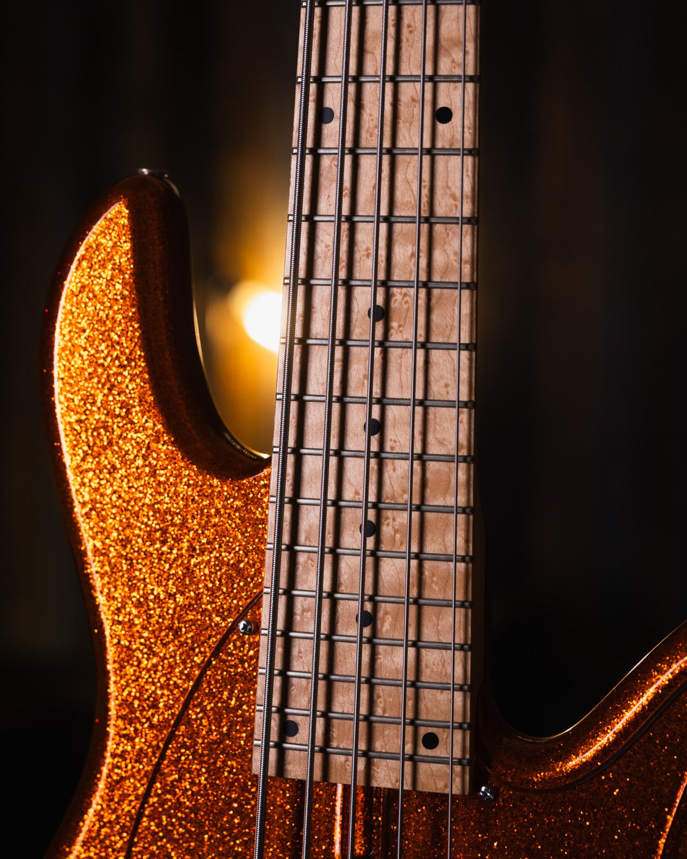 Fodera Emperor 5 J Classic Orange Sparkle 2019 - Bajo Eléctrico