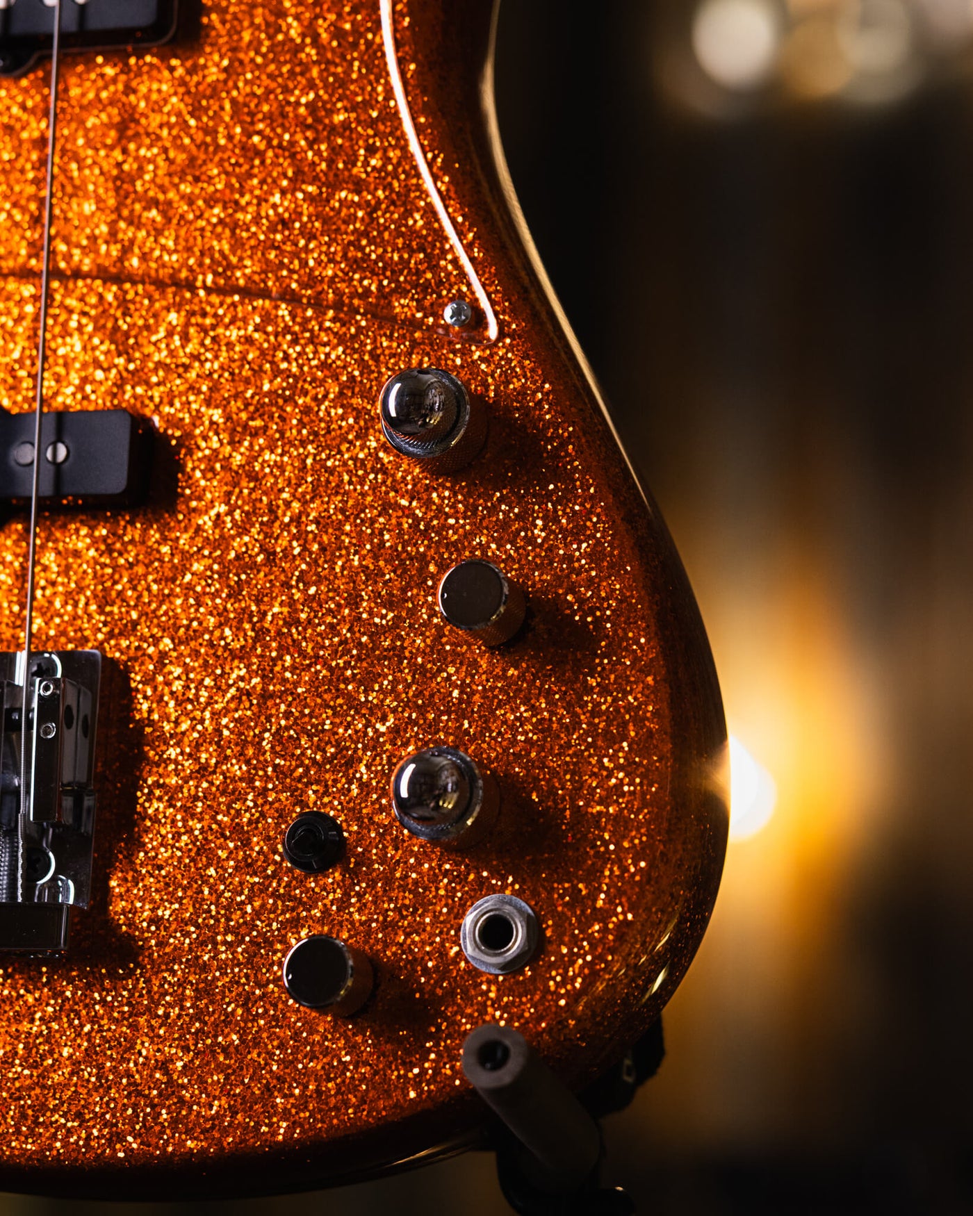 Fodera Emperor 5 J Classic Orange Sparkle 2019 - Bajo Eléctrico