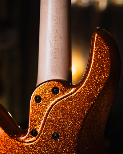 Fodera Emperor 5 J Classic Orange Sparkle 2019 - Bajo Eléctrico