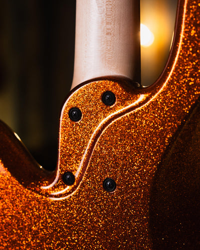 Fodera Emperor 5 J Classic Orange Sparkle 2019 - Bajo Eléctrico