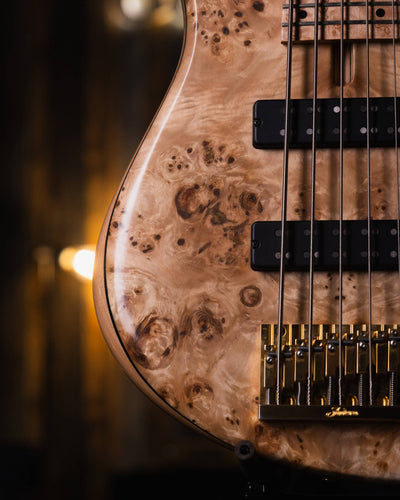 Fodera Emperor 5 Standard Special Poplar Burl 2023 - Bajo Eléctrico