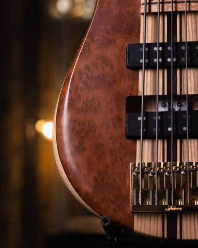 Fodera Imperial II 5 Elite Redwood Burl 2021 - Bajo Eléctrico