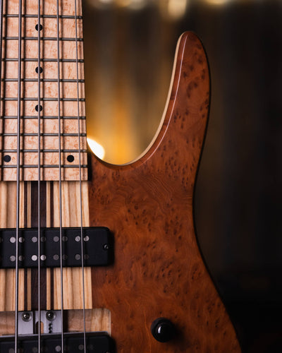 Fodera Imperial II 5 Elite Redwood Burl 2021 - Bajo Eléctrico