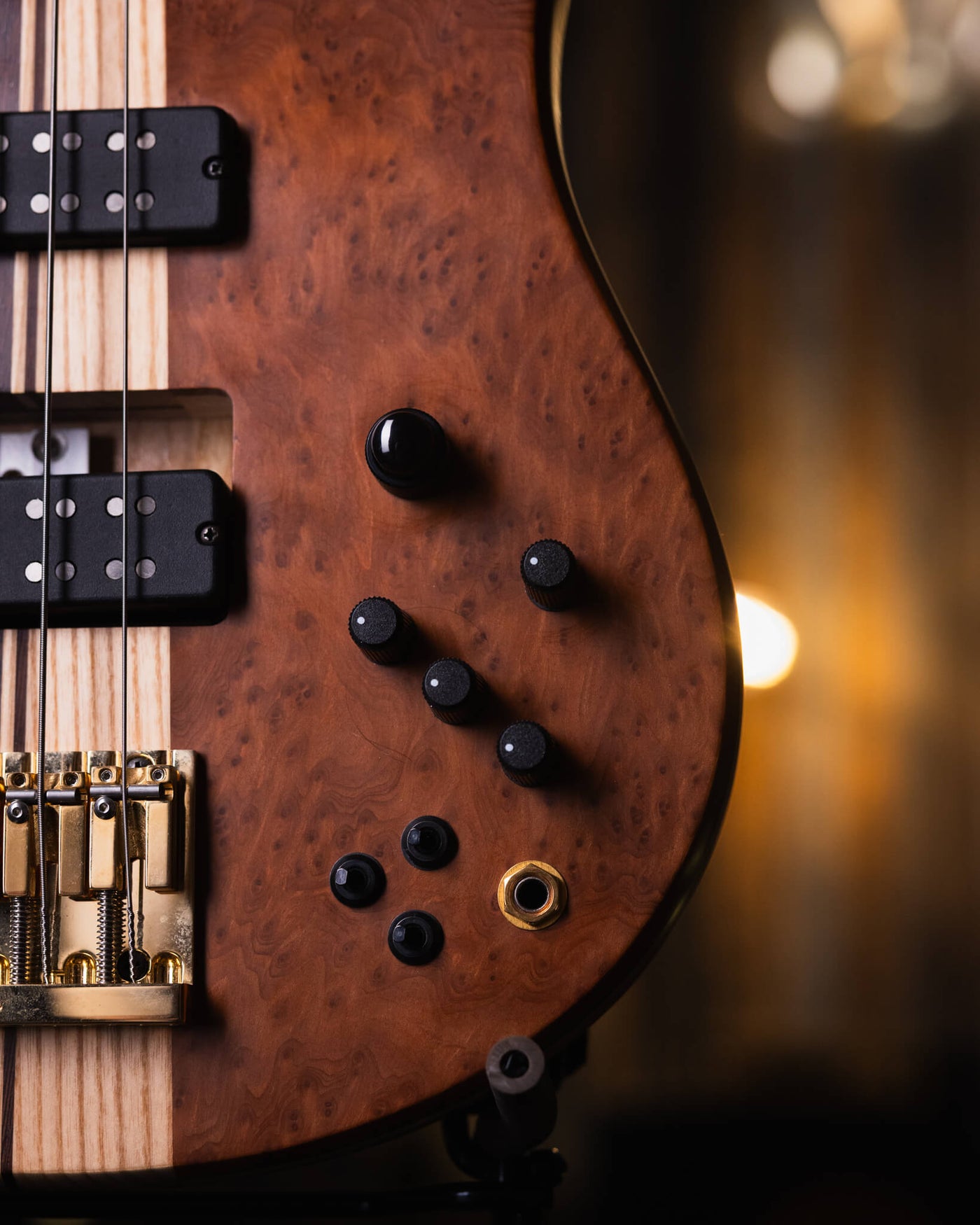Fodera Imperial II 5 Elite Redwood Burl 2021 - Bajo Eléctrico