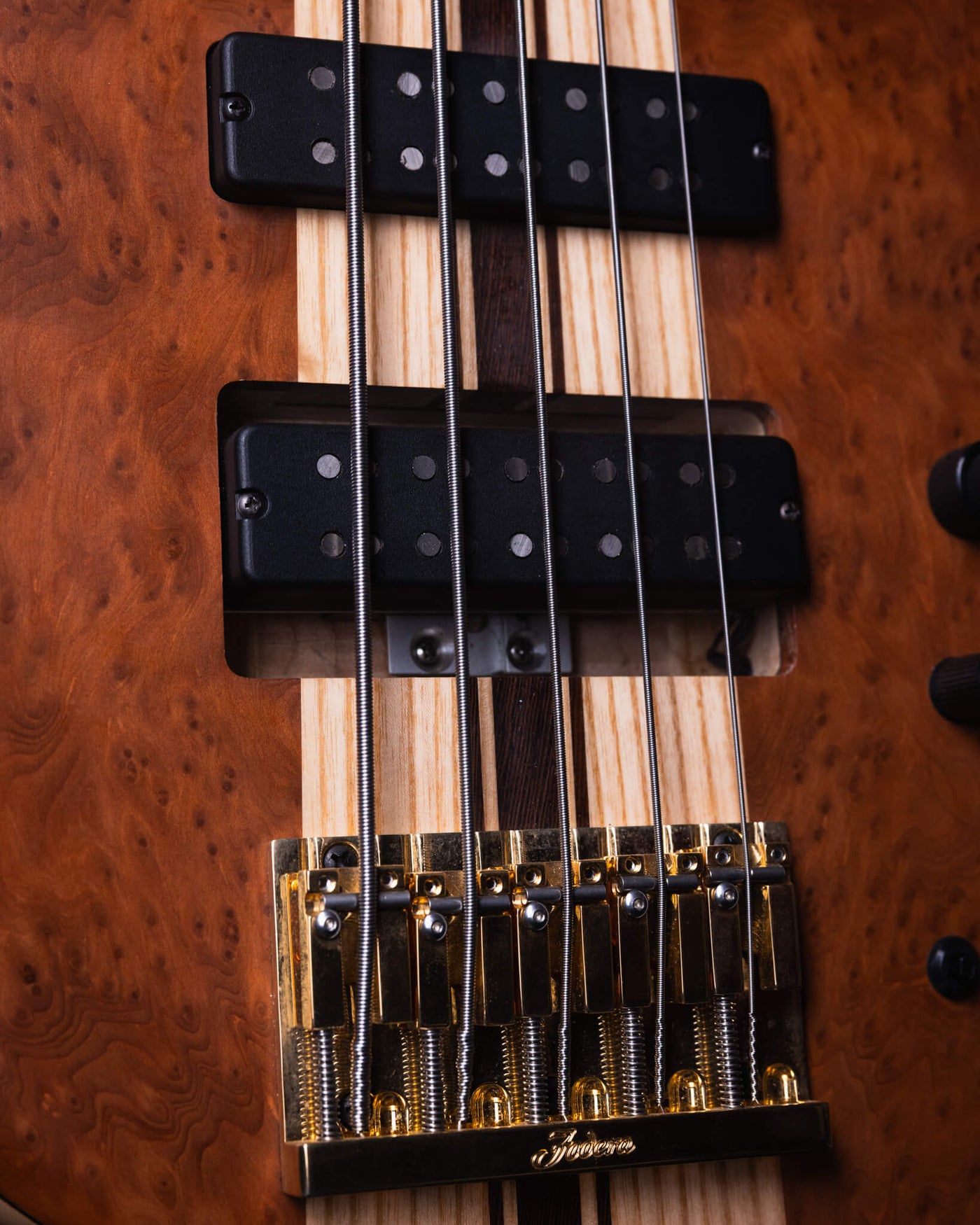 Fodera Imperial II 5 Elite Redwood Burl 2021 - Bajo Eléctrico