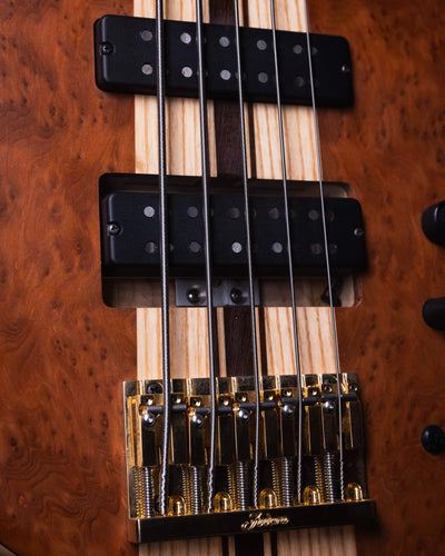 Fodera Imperial II 5 Elite Redwood Burl 2021 - Bajo Eléctrico