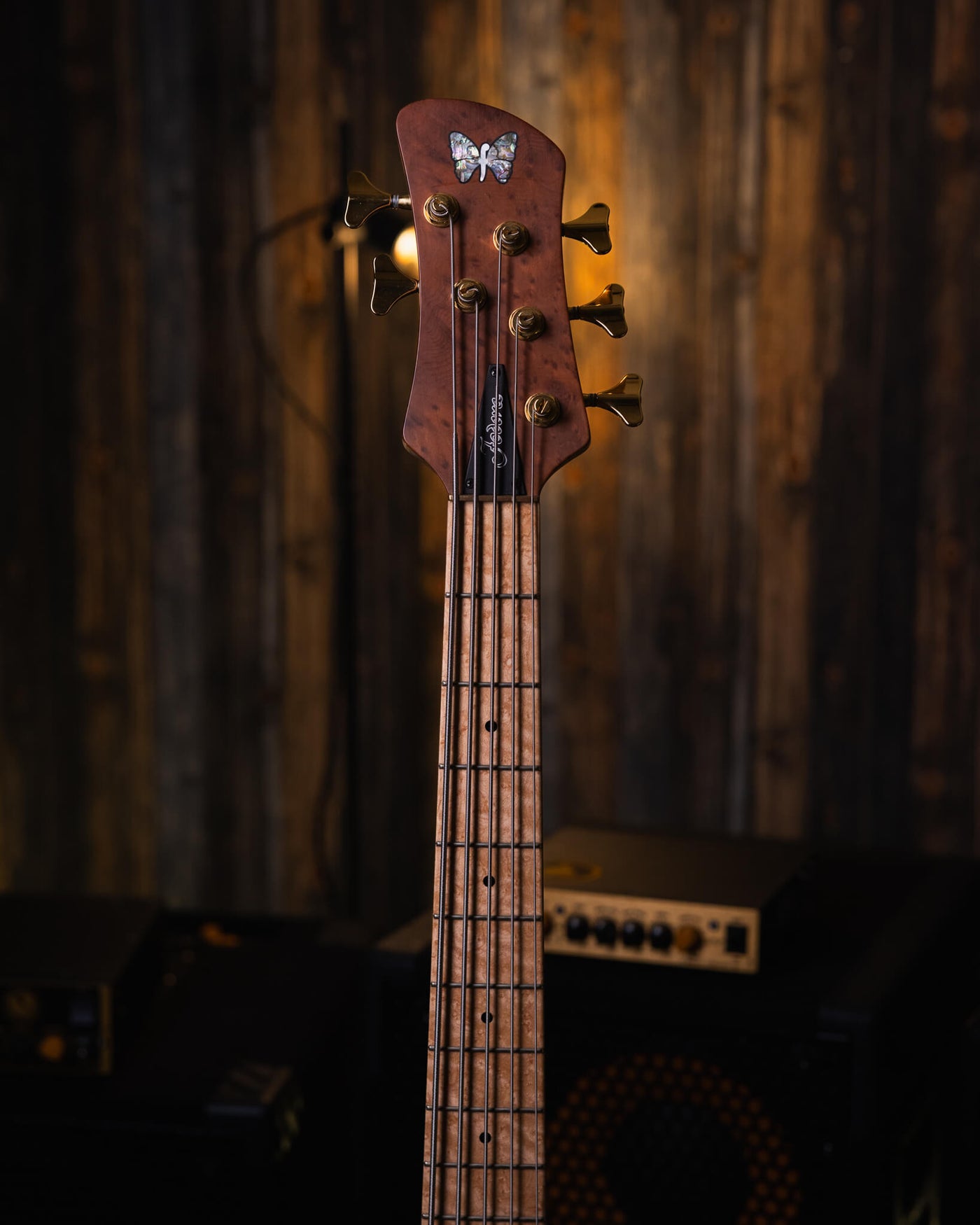 Fodera Imperial II 5 Elite Redwood Burl 2021 - Bajo Eléctrico