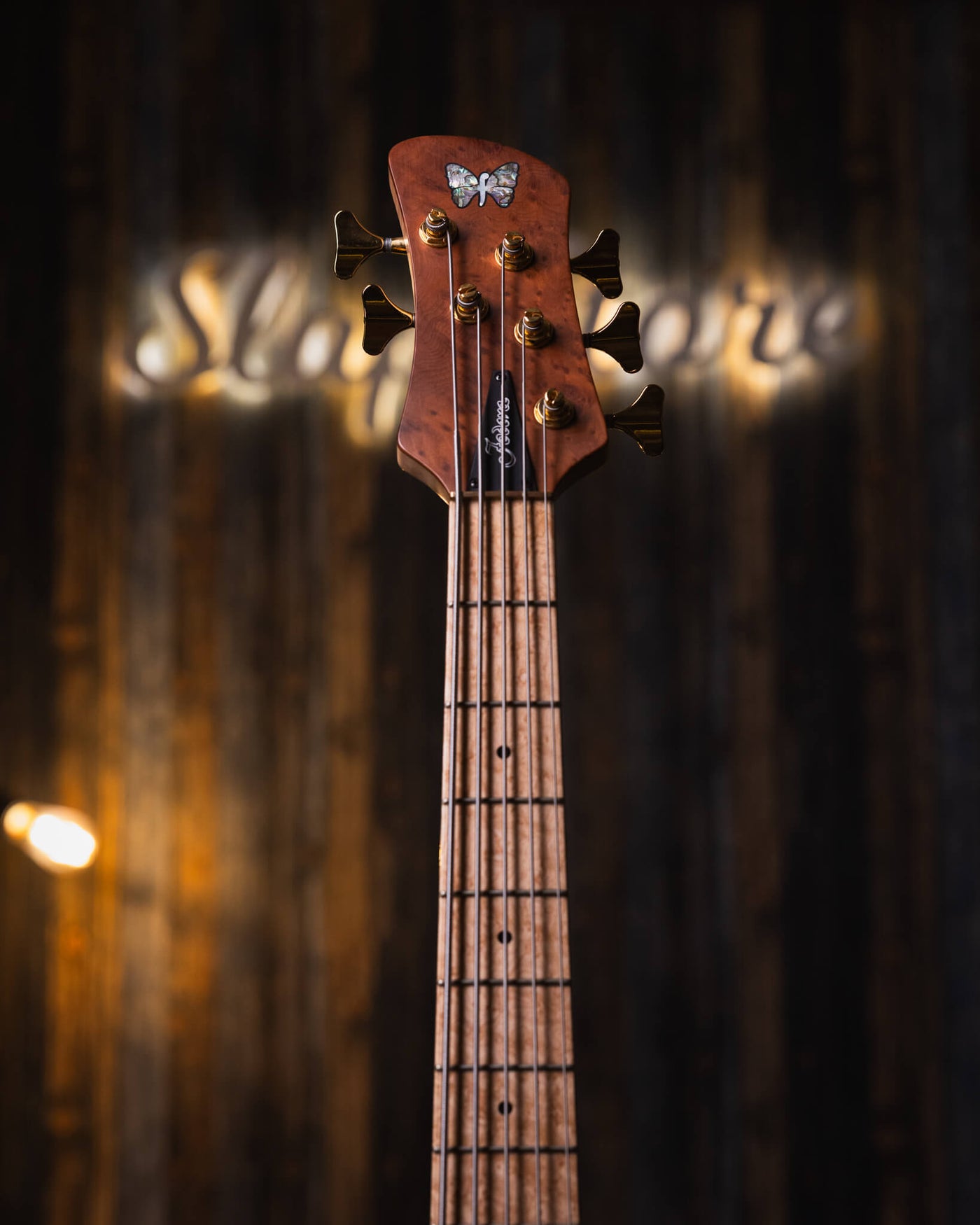 Fodera Imperial II 5 Elite Redwood Burl 2021 - Bajo Eléctrico