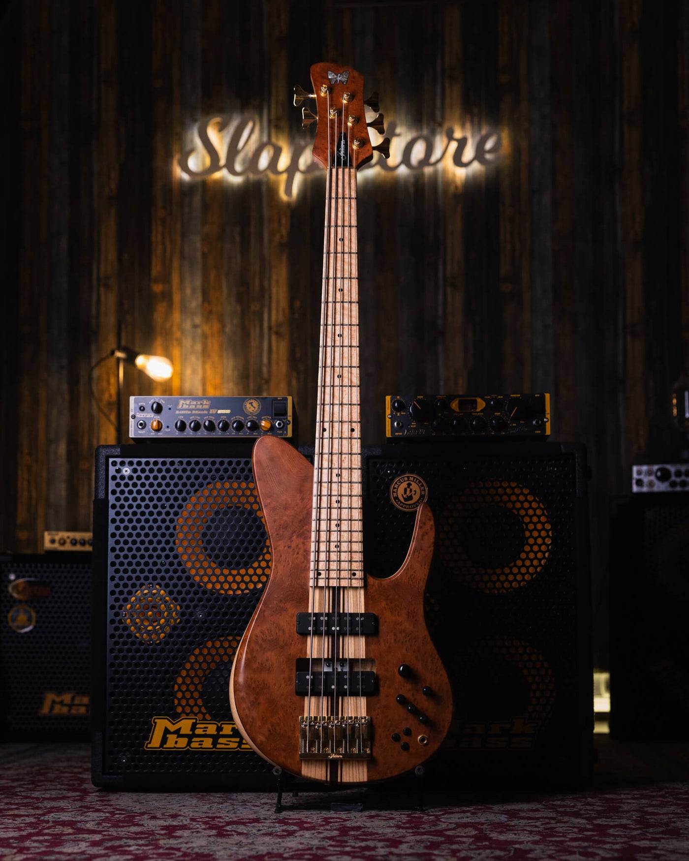 Fodera Imperial II 5 Elite Redwood Burl 2021 - Bajo Eléctrico