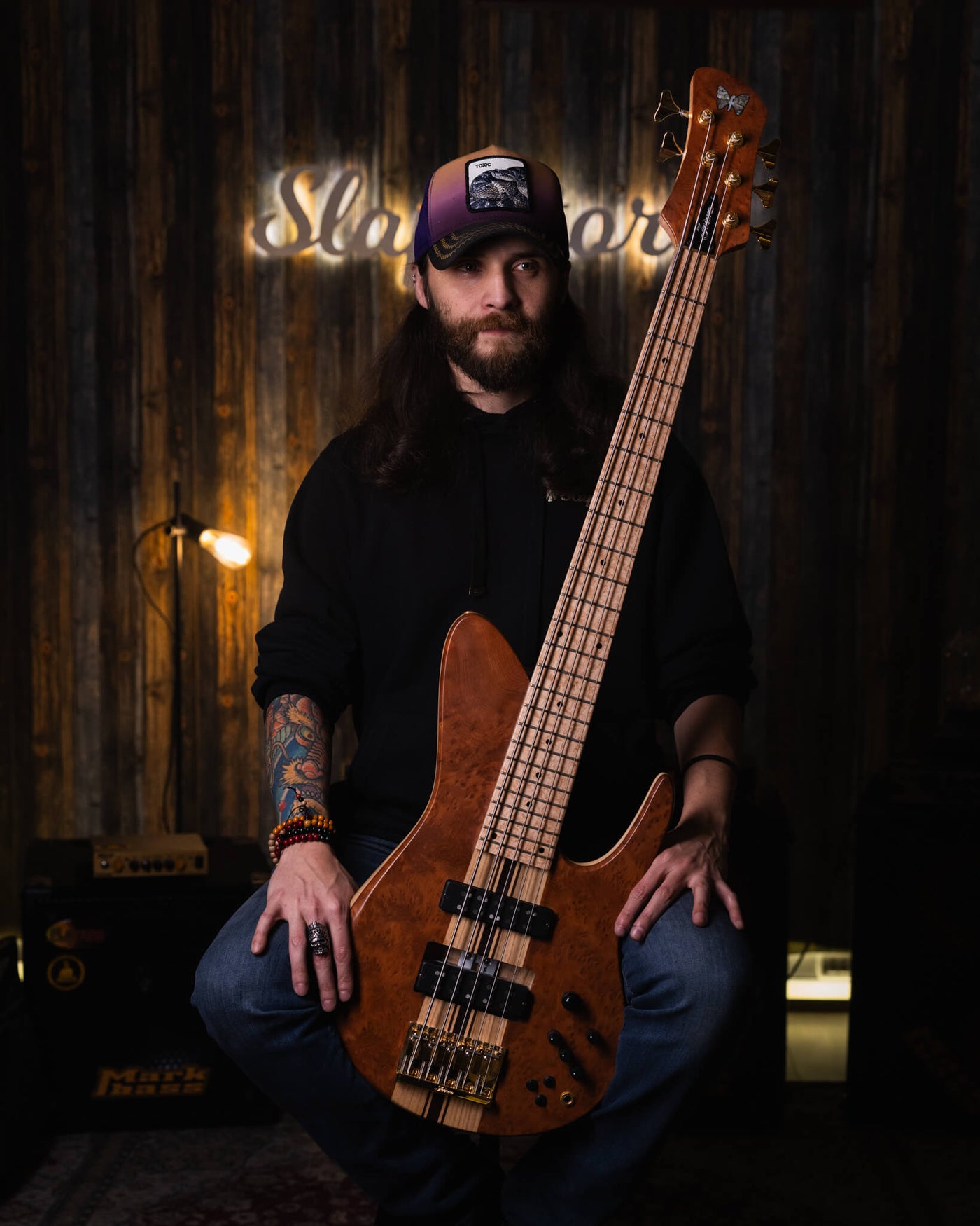 Fodera Imperial II 5 Elite Redwood Burl 2021 - Bajo Eléctrico