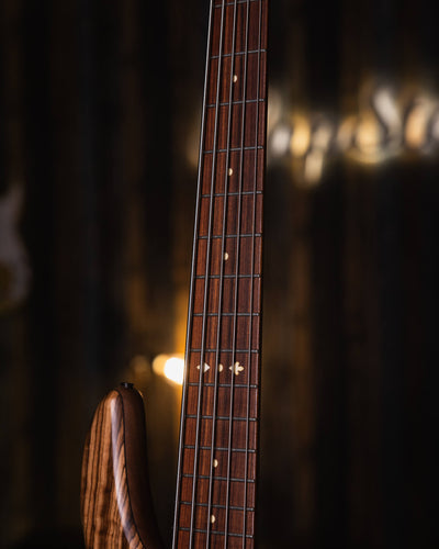 Fodera Monarch 5 Elite 38th Anniversary Zebrawood 2022  - Bajo Eléctrico