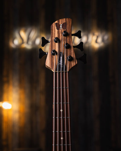Fodera Monarch 5 Elite 38th Anniversary Zebrawood 2022  - Bajo Eléctrico