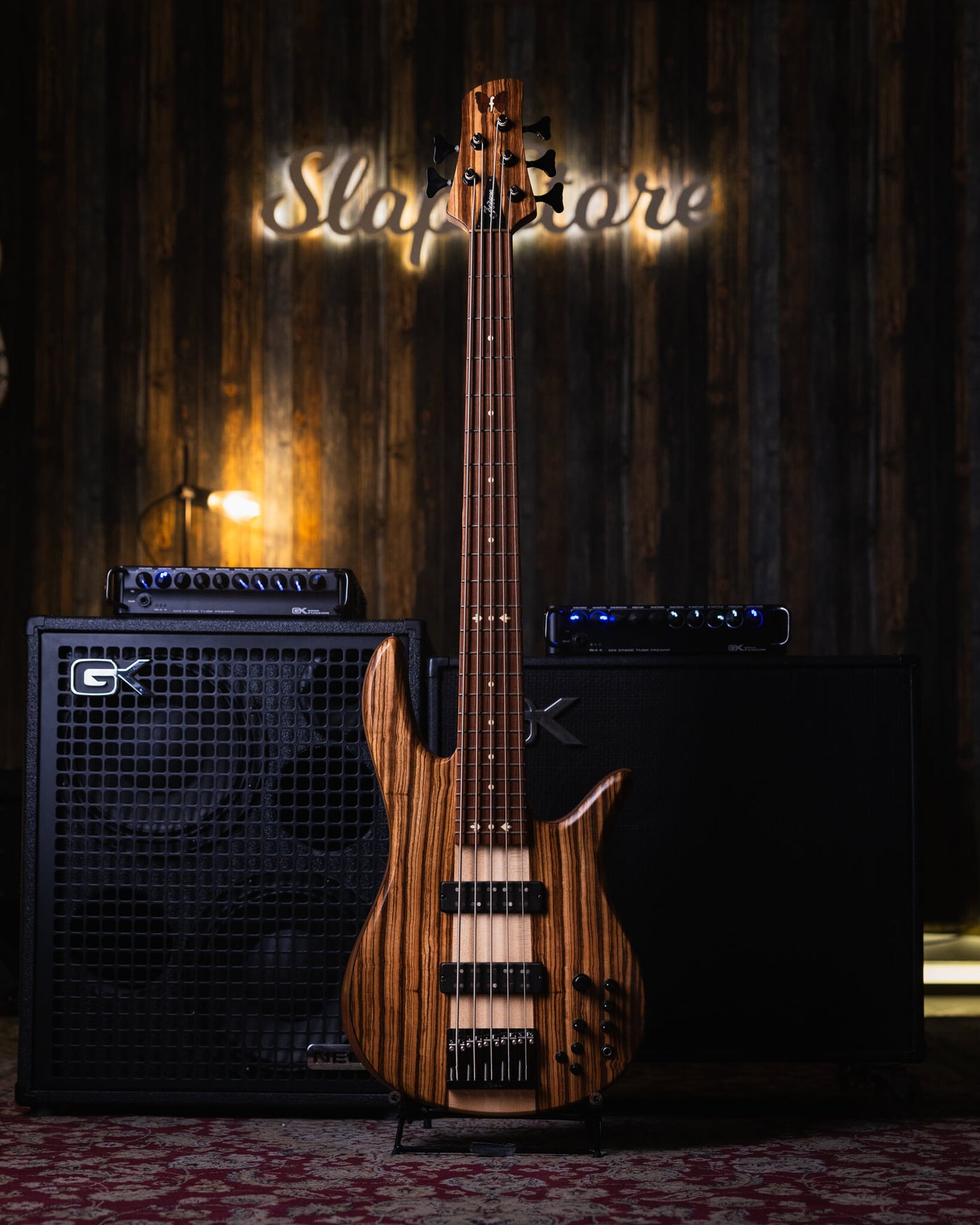 Fodera Monarch 5 Elite 38th Anniversary Zebrawood 2022  - Bajo Eléctrico