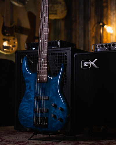 Ken Smith Burner CB5 Transparent Blue '97 - Bajo Eléctrico