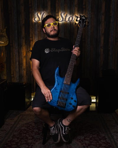 Ken Smith Burner CB5 Transparent Blue '97 - Bajo Eléctrico