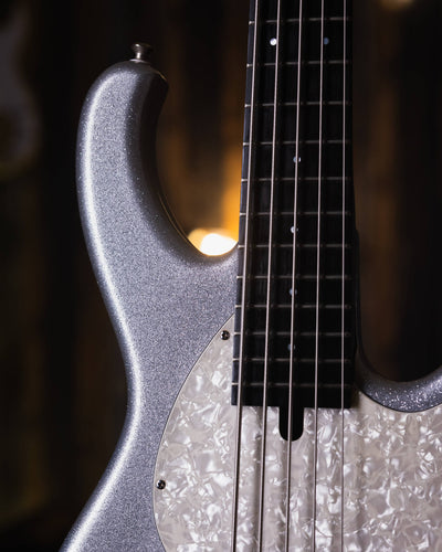 Modulus Funk Unlimited 5 Silver Sparkle 2002 - Bajo Eléctrico