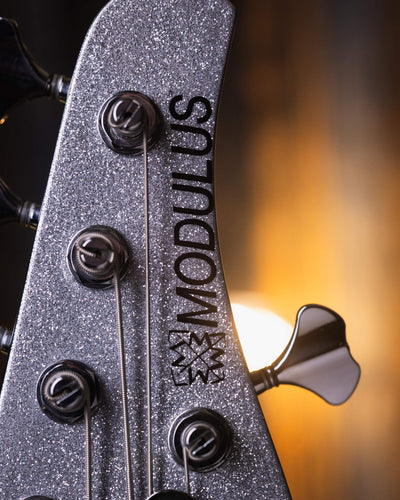 Modulus Funk Unlimited 5 Silver Sparkle 2002 - Bajo Eléctrico