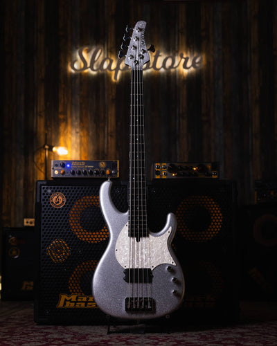 Modulus Funk Unlimited 5 Silver Sparkle 2002 - Bajo Eléctrico