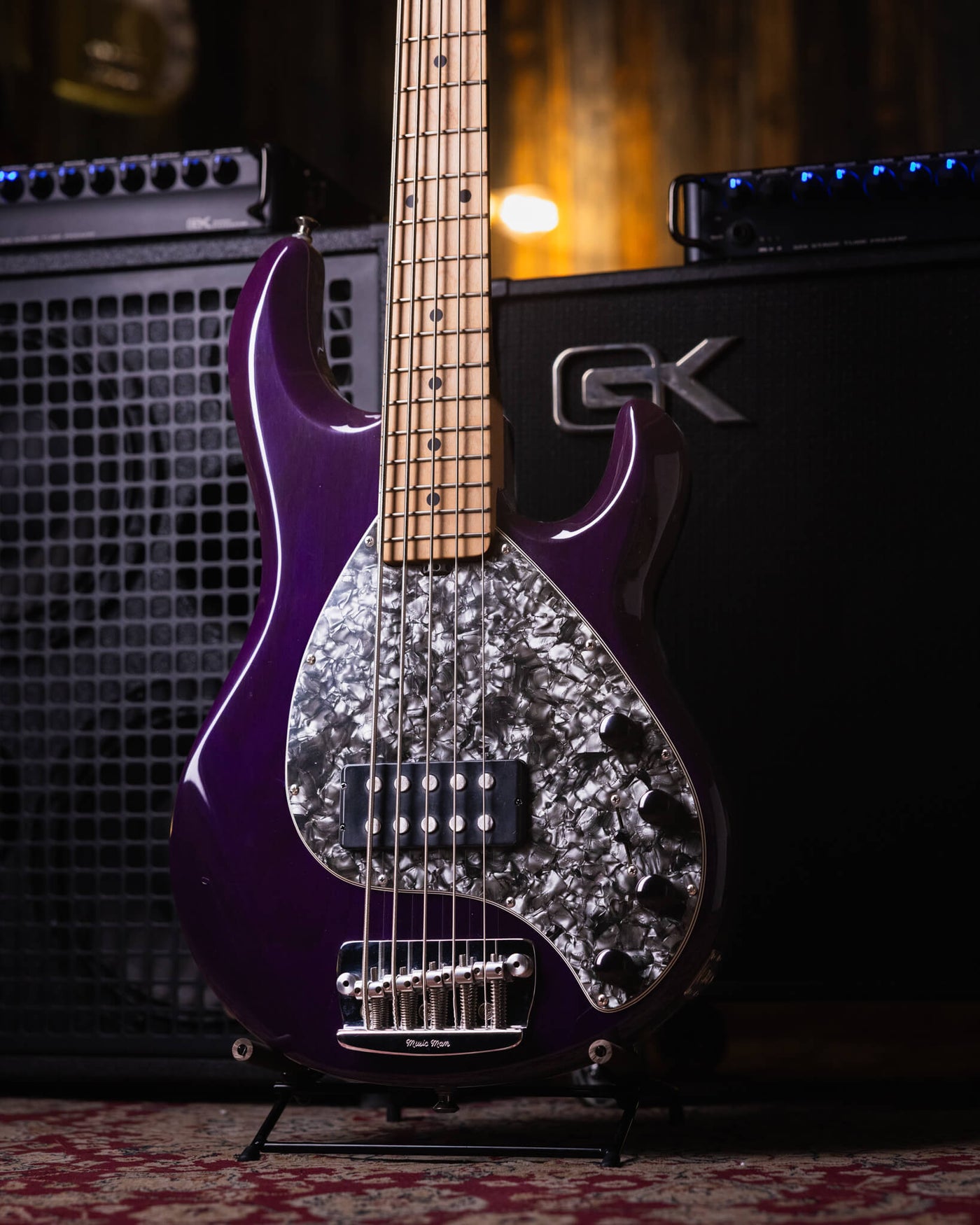 Musicman Stingray 5 Translucent Purple 2001 - Bajo Eléctrico